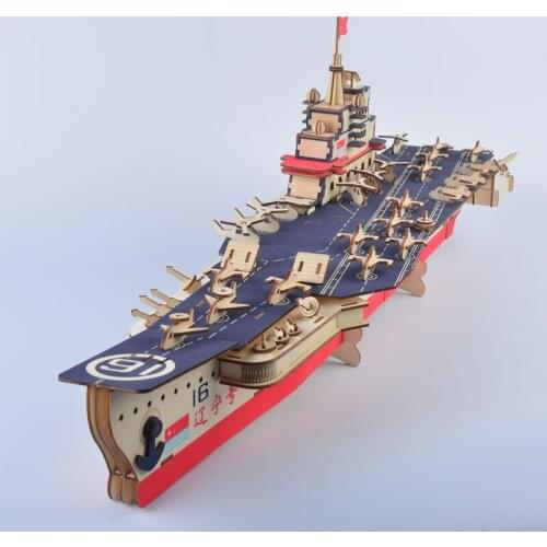 Military Equipment Series Laser-Cut DIY Wooden Jigsaw 3D Assembly Model Toys For Childrens Birthday Presents Educational Toys