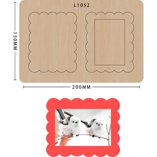 SMVAUON Photo Frame Dies For 2020 Wood Die Cutting DIY Laser Removable Cutting Dies New Die Cut Wood Die