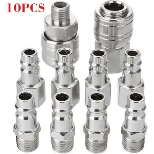 1/4inch Air Line Fitting Euro Type Air Line Fitting Hose Compressor Quick Release Connector For Hardware Pneumatic Tool