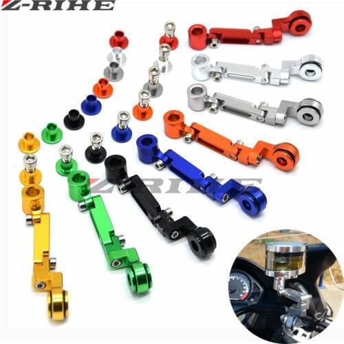 CNC Universal motorcycle Brake clutch pump fluid reservoir tank bracket For suzuki YAMAHA XJR400 XJR1200 XJR1300 XJ600 XJ6 MT