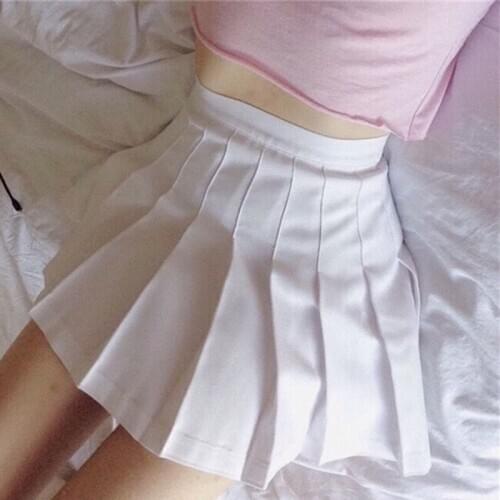 College Style Europe French Ruffles Pleated Skirt Mini Pant Skirt High Waist A-line Thin Sexy Plus Size Double Layer REC5