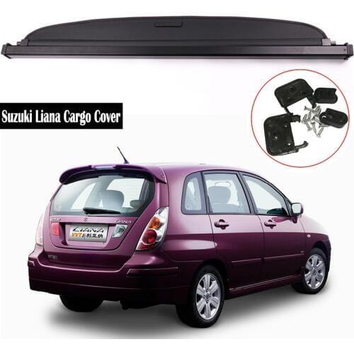 Rear Cargo Cover For Suzuki Liana 2007-2016 privacy Trunk Screen Security Shield shade Auto Accessories