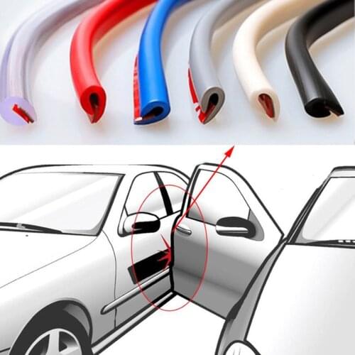 Universal Car Door Edge Rubber Scratch Protector 5M Moulding Strip Protection Strips Sealing Anti-rub DIY Car-styling