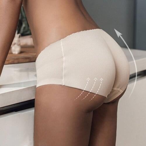 Women Sexy Padded Panties Seamless Bottom Panties Buttocks Push Up Lingerie Womens Butt Lift Briefs Lingerie Underwear