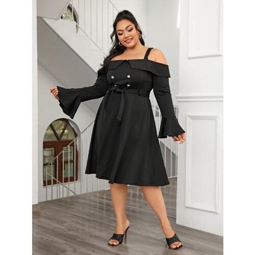 2021 spring and autumn one shoulder dress fashion long sleeve with lotus leaf side and belt