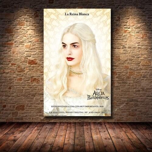 Canvas Painting Disney Popular Animation Movie Alice in Wonderland HD Prints Posters Living Room Bedroom Decoration Painting