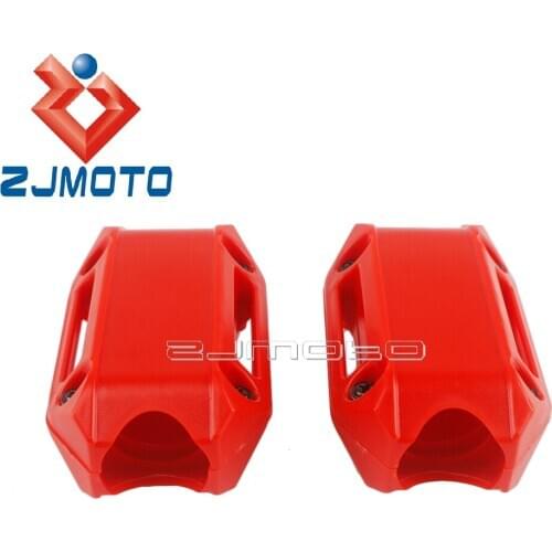 1 Pair Universal 25mm Crash Bar Protector For Harley BMW Honda Yamaha Kawasaki 1" Engine Guard Protection Bumper Decor Block