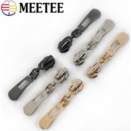 10pcs Zipper Sliders for 3# 5# Resin Nylon Metal Zippers Auto Lock Zips Head Puller Zip Repair Kit DIY Garment Accessories