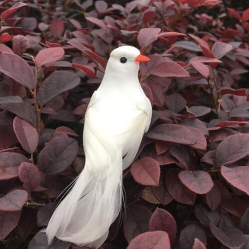 12pcs/10*3*3.8CM,Decorative Artificial Foam Feather Doves With Magnet,Craft White Birds Home Decor,Wedding Decoration Accesories