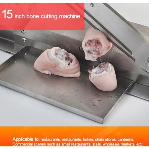 15 Inch Bone Cutting Machine Supermarket Commercial Bone Cutting Machine Cutting Ribs Pork Feet Lamb Chops 33cm Blade
