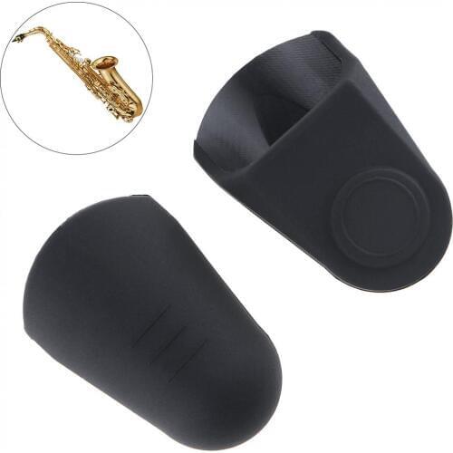 2pcs/lot Rubber Alto Tenor Soprano Saxophone Clarinet Flute Mouthpiece Protective Cap Head for Saxophone / Clarinet