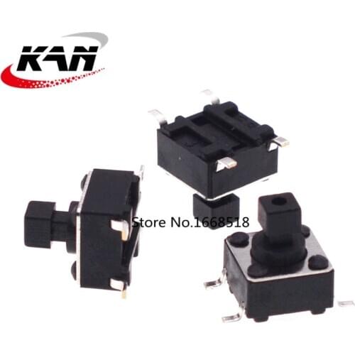20Pcs/Lot SMD Switch 6*6*7.3 mm 4Pin Tactile Tact Push Button Micro Switch 6*6*7.3mm Light Touch Keys Keyboard