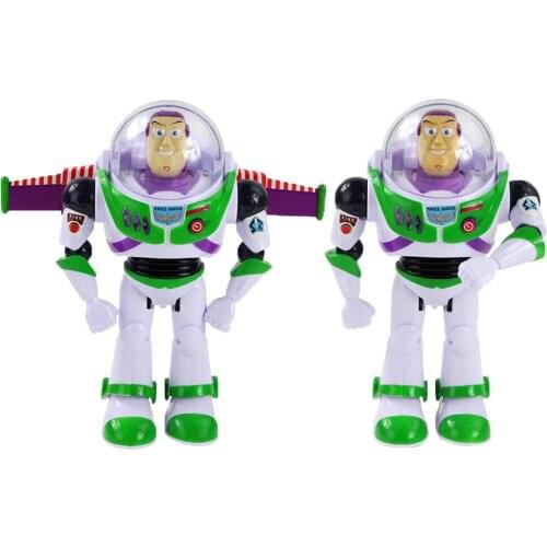 28cm 2 Styles Toy Story 4 Buzz Lightyear Talking PVC Action Figure Collection Model Toy Birthday Chrstmas Gift for Kids Children
