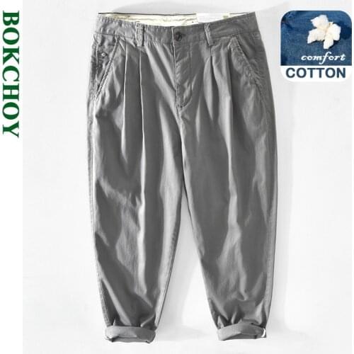 BOKCHOY Men's Classic Trousers