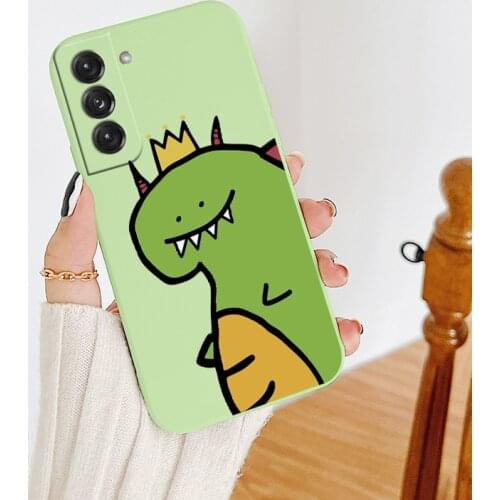 Funny Dinosaur Case For Samsung Galaxy S21 S20 FE S10 Ultra Plus S10e Note 20 ultra 10 9 Plus Ultra Thin Soft Phone Cover Case