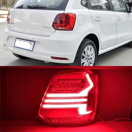 CSCSNL 1 Pair Taillight assembly tail lights LED Tail Lamp rear trunk lamp cover for VW Volkswagen Polo 2011-2019