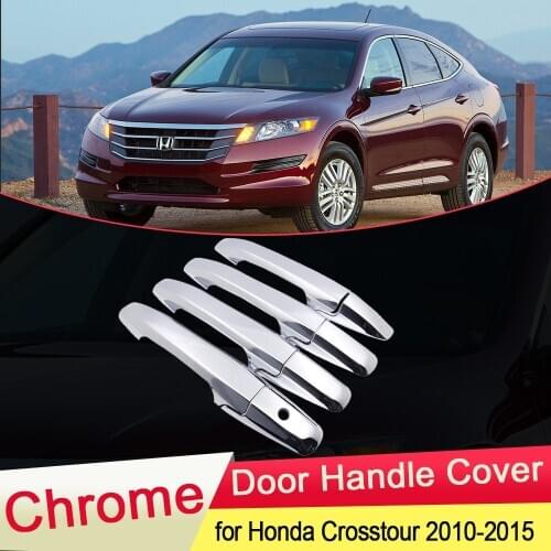 For Honda Accord Crosstour 2010 2011 2012 2013 2014 2015 Chrome Door Handle Cover Trim Catch Car Stickers Accessories Garnish