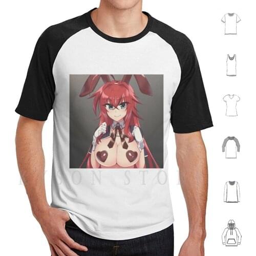 Bad Bunny T Shirt Cotton Men Diy Print Anime Manga Large Season Arc Cosplay Hyodo Shido Cartoon Akeno Rias Koneko
