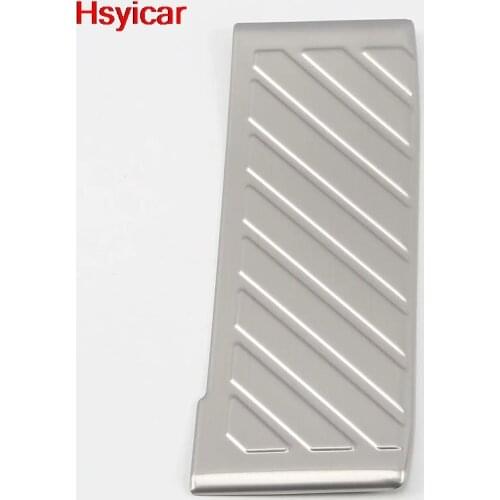 Hsyicar For Volkswagen Tiguan MK2 2017 2018 2019 Foot Rest Pedal Protector Frame Cover Trim Interior Accessories Stainless Steel