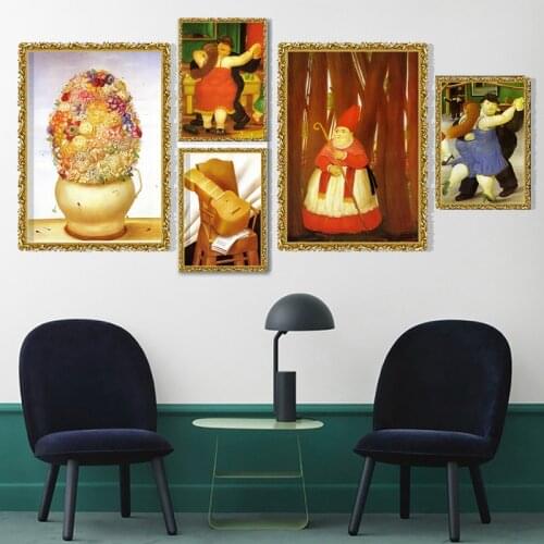 Colombia Famous Artist Oil Paintings Collection Canvas Print Poster Art Wall Pictures Living Room Home Decoration Free Shipping