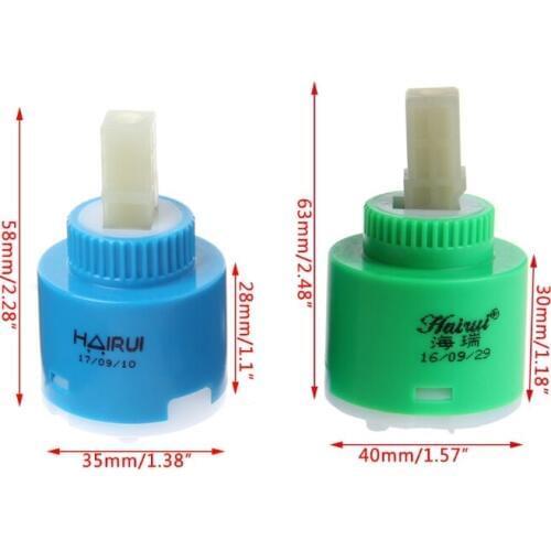 35mm Ceramic Disc Cartridge Inner Faucet Valve Water Mixer Tap 4XFB