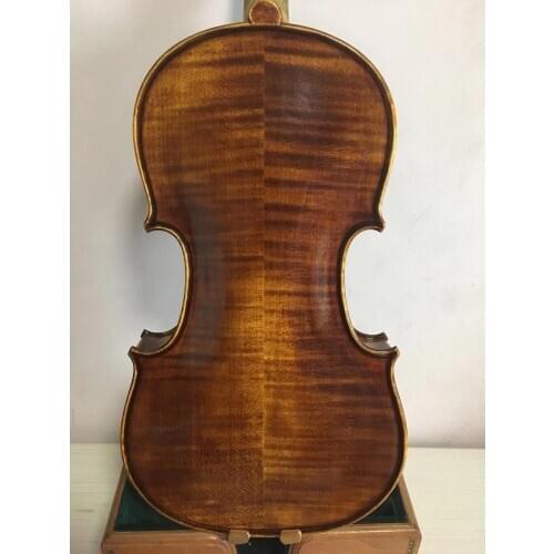 Master 4/4 Violin European flamed maple back hand made violin