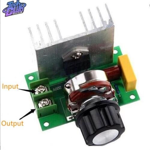 4000W Motor Drive Controller Module AC 220V SCR Voltage Regulator Speed Controller Dimmer Temperature Controller