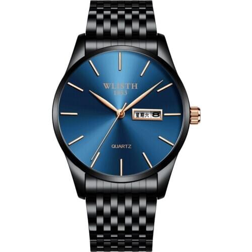 2021 New Luminous Waterproof Double Calendar Quartz Watch Manufacturers Wholesale Fashion New Business Quartz Watch Mens Watch