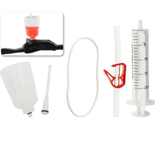 Hydraulic Brake Bleed Kit Brake System Mineral Oil Brake Funnel Set Bike Repair Tool Oil Injector Funnel Set