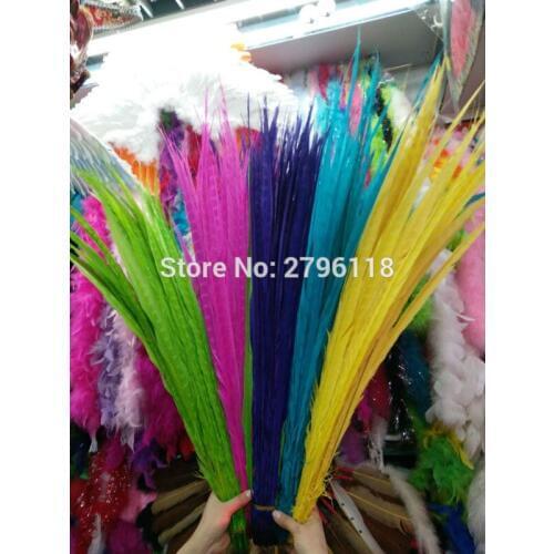 New! Wholesale 50 pc quality natural Lady Amherst Pheasant feathers, 24-28inches/60-70cm, DIY jewelry decoration