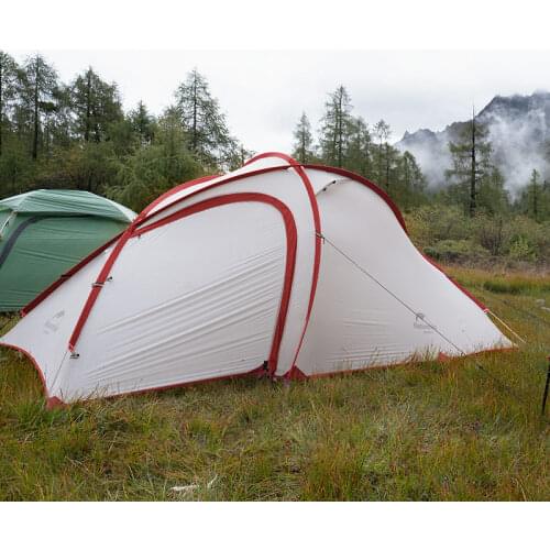 Naturehike Hiby Double Layers 20D Nylon Tent for 3 - 4 Families 4 Seasons Outdoor Camping Travel