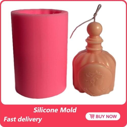 1 Pcs Silicone Mold Durable Safe Mould Handmade Craft Tool For Perfume Bottles Candles Silicone Molds Tool