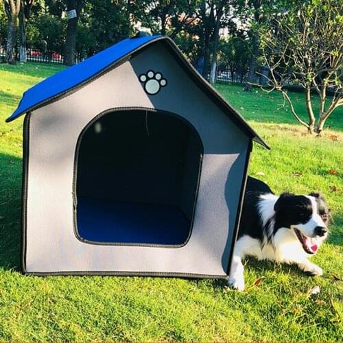 Foldable Pet Dog House Outdoor Waterproof Pet Tent Bed Mats For Small Medium Large Dogs Cushion House Kennel Nest Pet Products