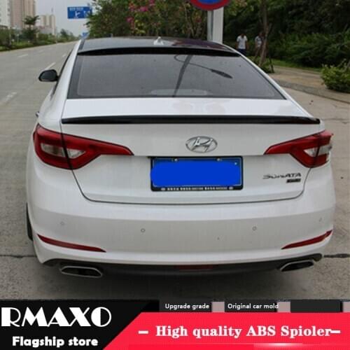 For Hyundai Sonata 9 Roof Spoiler 2016-2017 Sonata 9 High Quality ABS Material Car Rear Wing Primer Color Rear Spoiler