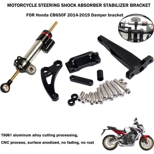 FOR Honda CB650F 2014-2019 Stabilizer Motorcycle Steering Stabilize Damper Bracket Mount