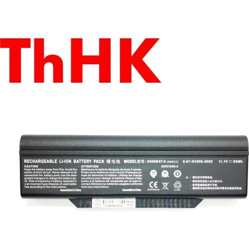 ThHK Genuine Original N350BAT-6 Expand 93WH Laptop Battery 6-87-N350S-4D7 6-87-N350S-4D82 N350BAT-9 For Clevo N350DV N350DW