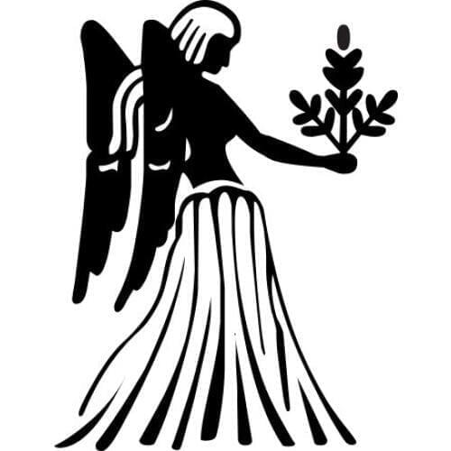 Angle Art Virgo Die Car Decals Stickers Vinyl Decor Hot Sale L084