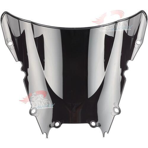 Windscreen Windshield Double Bubble for Yamaha YZF R6 1998 1999 2000 2001 2002 Black