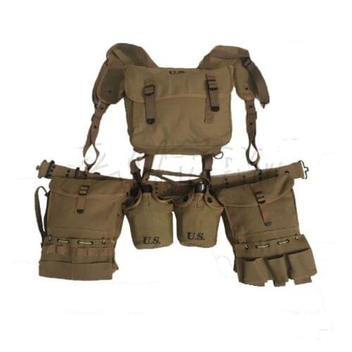WWII WW2 US USMC SOLDIER COMBAT FIELD MEDIC EQUIPMENT FIELD KIT CANTEEN MILITARY SOLDIER COMBINATION Military War Reenactments