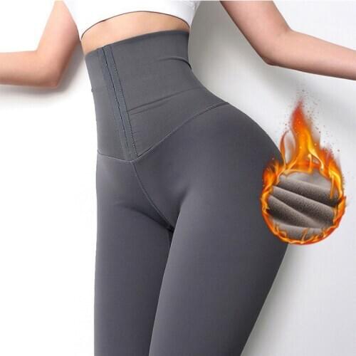 NORMOV Women Leggings Winter Thick Keep Warm High Waist Jeggings Skinny Workout Push Up Ankle Length Fitness Leggings Feminina