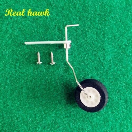 1pcs/lot 25~40class steering tail wheel COMBO fiber glass bracket + wheel + steering system aircraft tail wheel