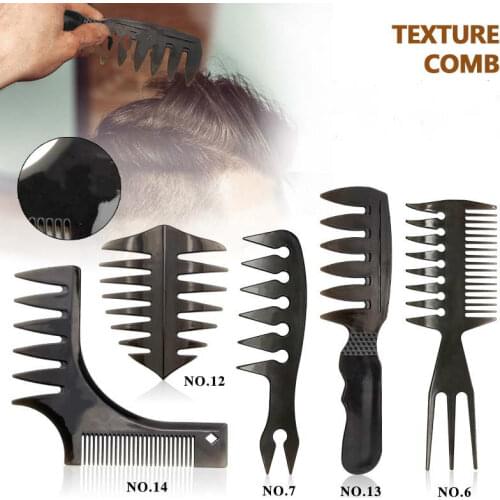 1Pcs Mens Oil Head Comb Back Wide Tooth Comb Hair Styling Styling Comb Fluffy Comb High Texture Comb