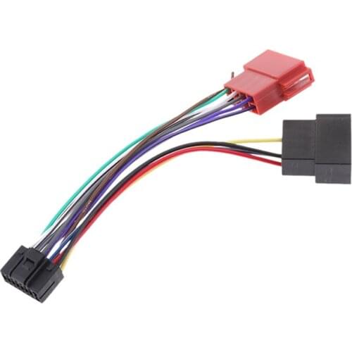16Pin Car Stereo Radio Harness ISO Radio to ISO Radio Play Plug Auto Adapter Wiring Harness Connector