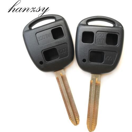 2/3 Button Car key shell Cover For TOYOTA YARIS RAV4 Corolla PRADO Dropship CAMRY Replacement Remote key Case Fob TOY43 Blade