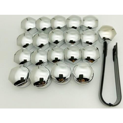 20Pcs 17mm Car Wheel Nut Caps Auto Hub Screw Cover Safety Bolt Rims Exterior Decoration Special Socket Protection Dust Proof