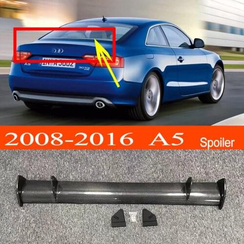A5 2008-2016 Carbon Fiber Car-styling Sporty Rear Trunk Wing Spoiler for Audi A5 2008-2016
