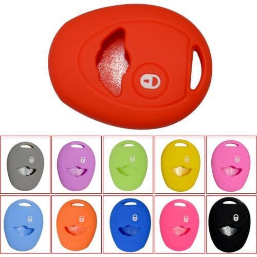 Car Styling Silicone Car Key Case Protector Replacement Fob For BMW Mini Cooper R50 R53 Auto Accessories 1 Button Key Cover