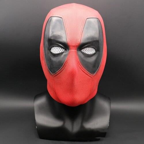 Deadpool Wade Winston Wilson Latex Mask Halloween Party Cosplay Costume Props