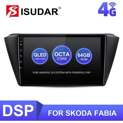ISUDAR V57S Android Autoradio For Skoda Fabia 2015-2019 Car Radio with Screen GPS Voice Control Stereo System FM CANBUS No 2 Din
