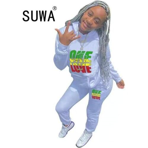 Tracksuit Casual 2 Piece Pants Set Women Letter Printed Hoodies Sweatshirt Top And Jogger Trousers Sweatpants Home Wear Hot Sale
